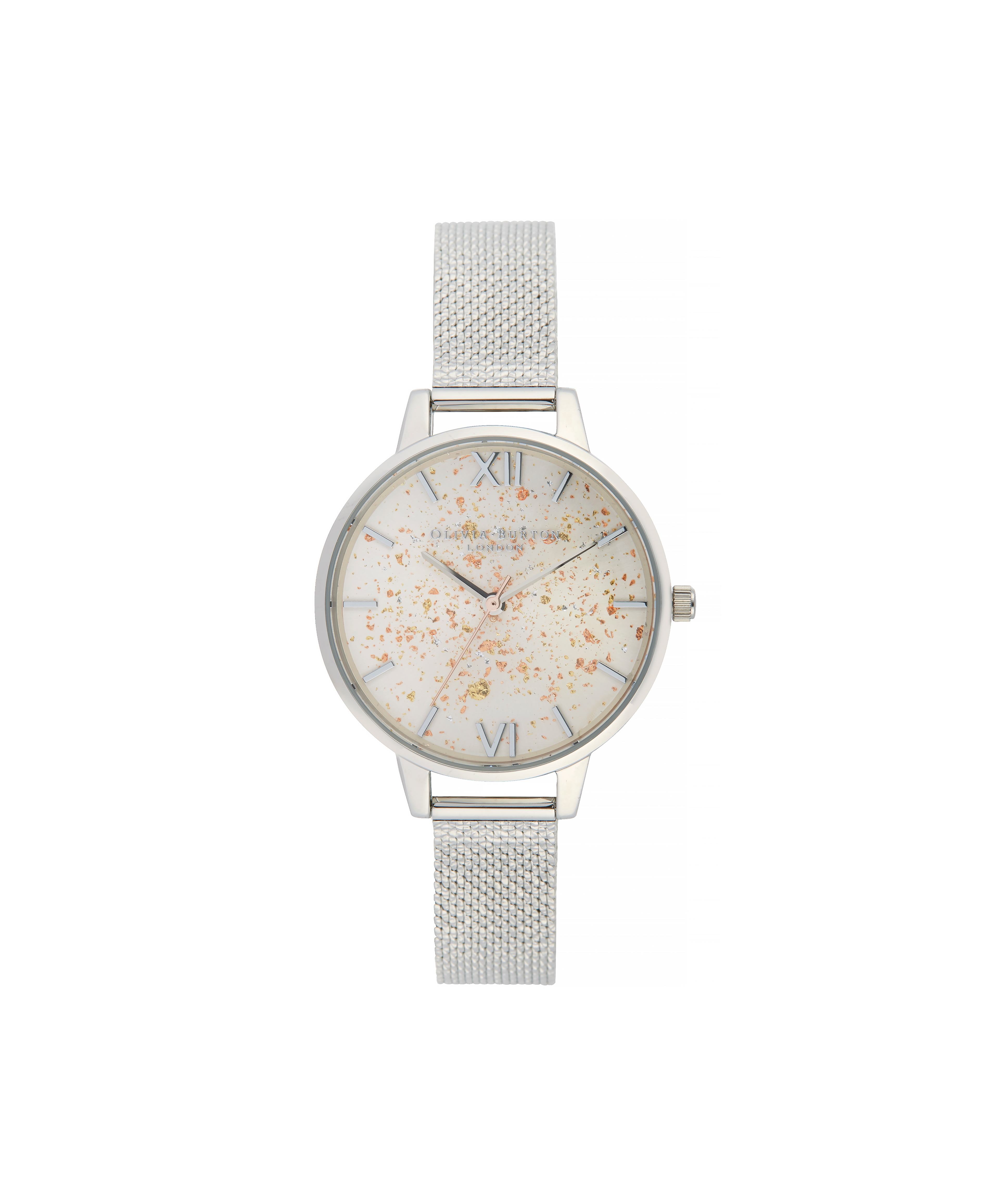 Celestial demi dial deals watch with boucle mesh