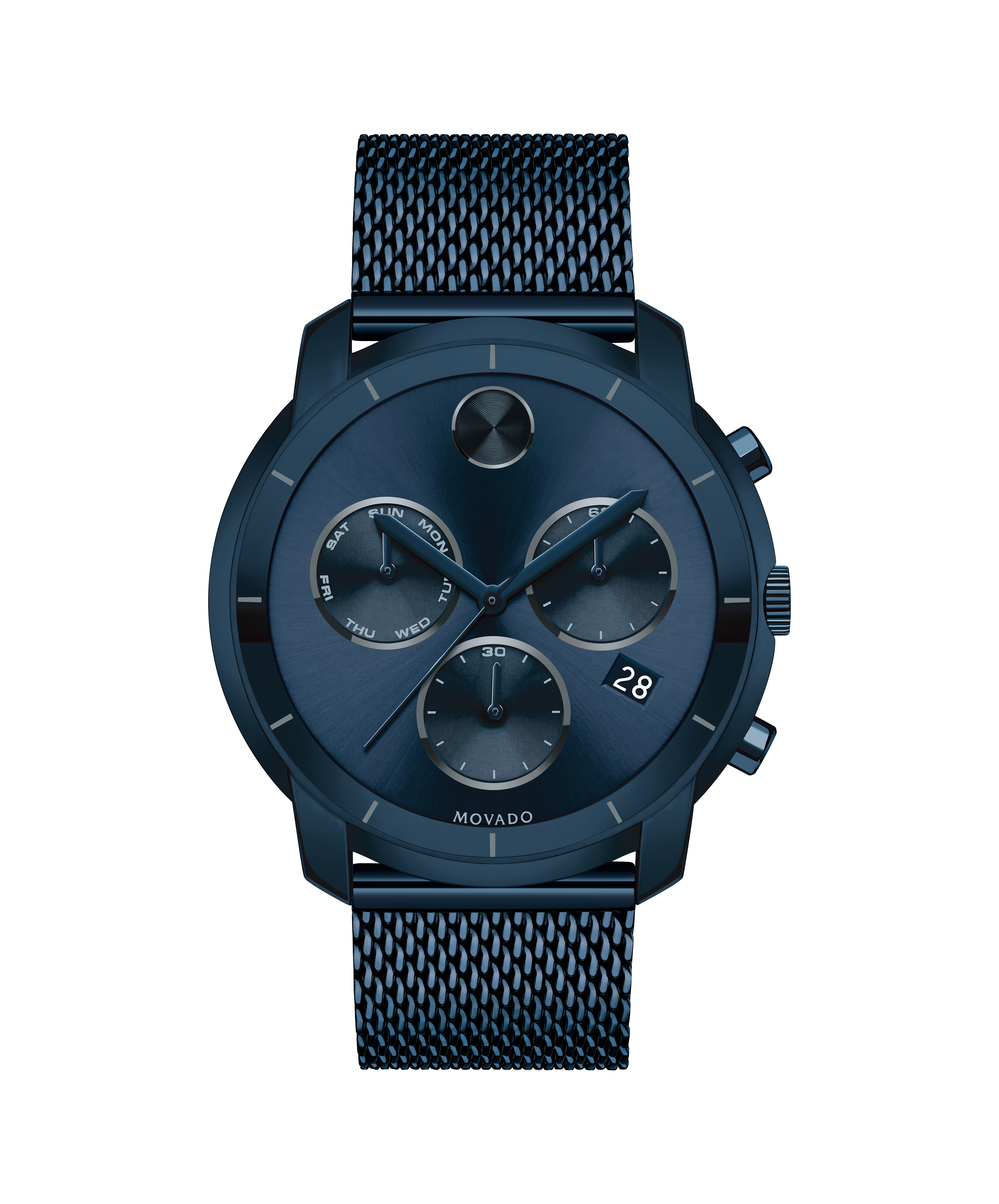 Movado Movado Bold Large 44mm Blue Chronograph Watch