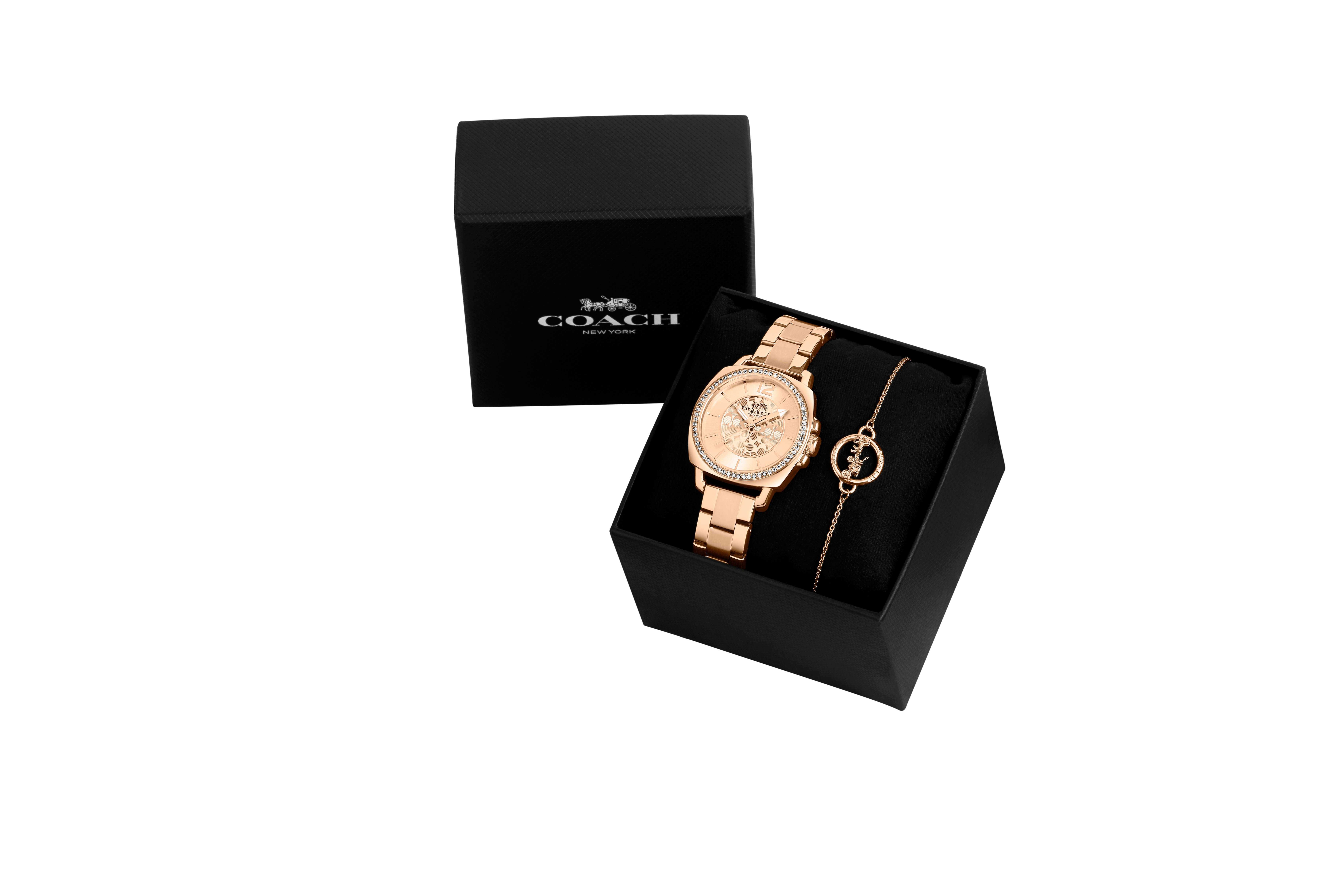 Coach Boyfriend Watch Gift Set in Rose Gold | Movado Company Store