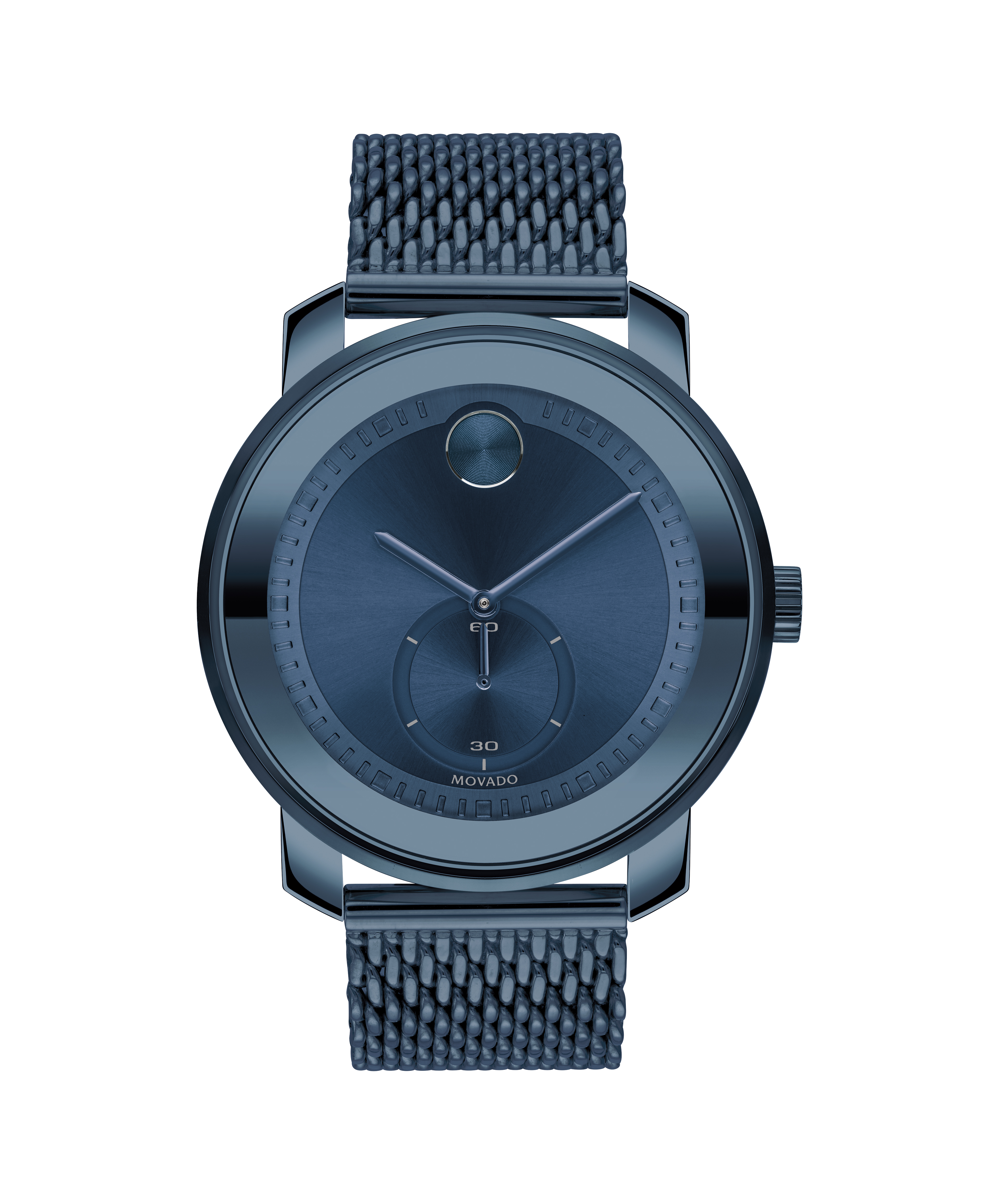 Movado Movado BOLD Metal blue watch dial and mesh bracelet